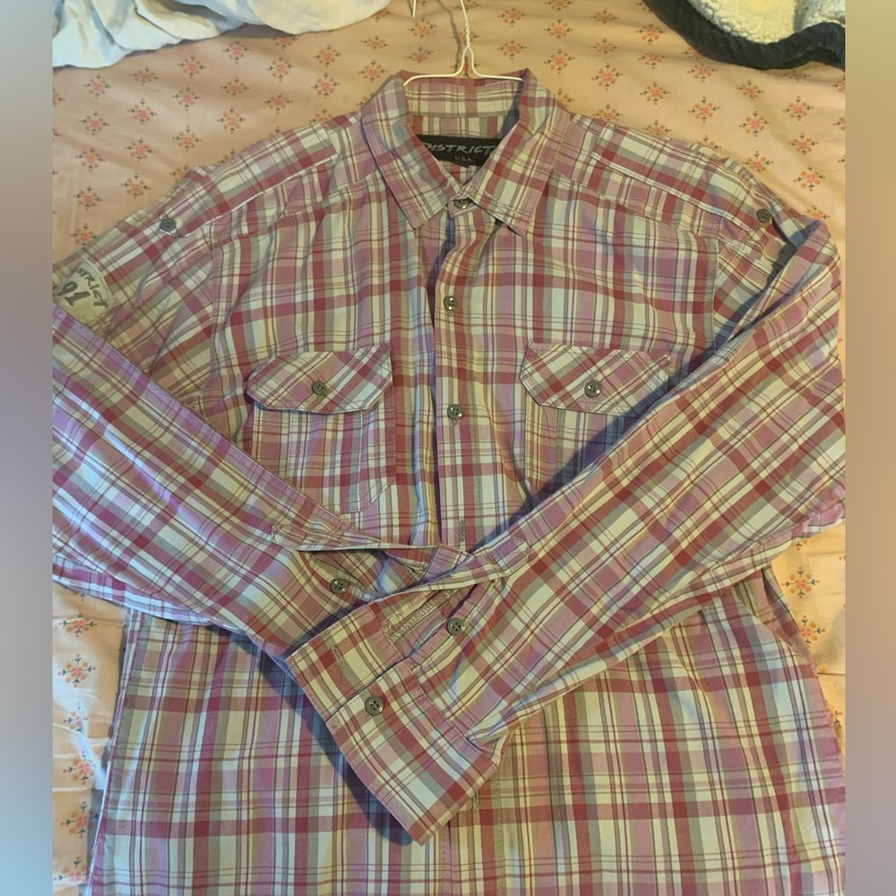 Vintage District 91 Gingham Dress Shirt